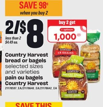 Independent City Market Pain ou bagels country harvest offer