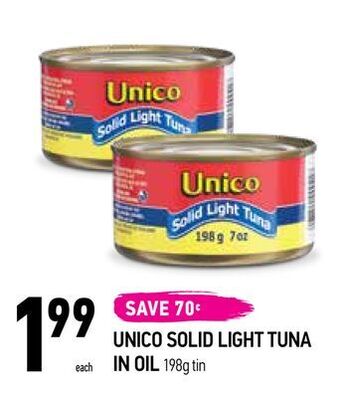 Unico solid light tuna in oil