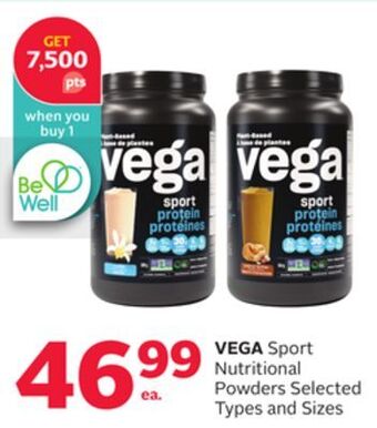 Rexall Vega sport nutritional powders offer