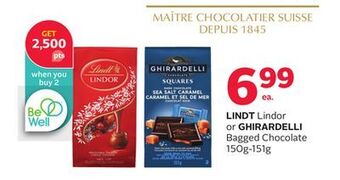 Rexall Lindt lindor or ghirardelli bagged chocolate offer