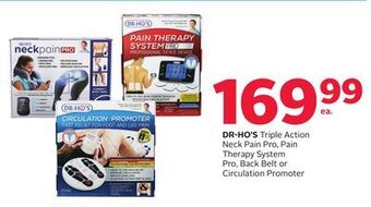 Rexall Dr-ho's triple action neck pain pro, pain therapy system offer