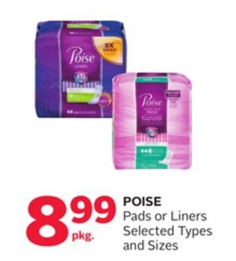 Rexall Poise pads or liners offer