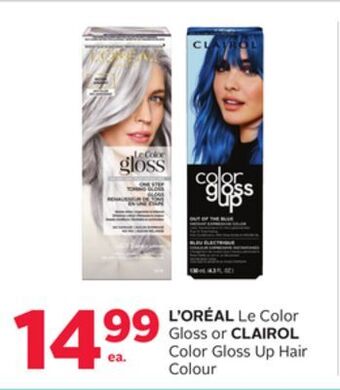 Rexall L'oréal le color gloss or clairol color gloss up hair colour offer