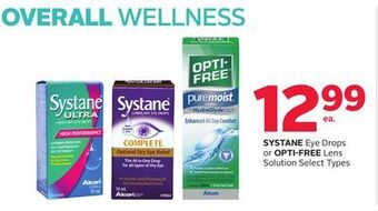 Rexall Systane eye drops or opti-free lens solution offer