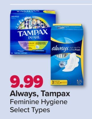 PharmaChoice Always, tampax feminine hygiene offer