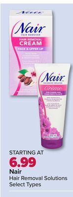 PharmaChoice Nair hair removal solutions offer