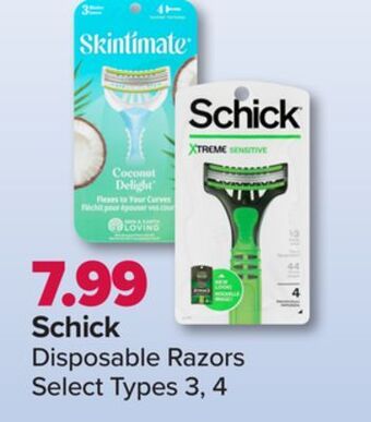 PharmaChoice Schick disposable razors offer