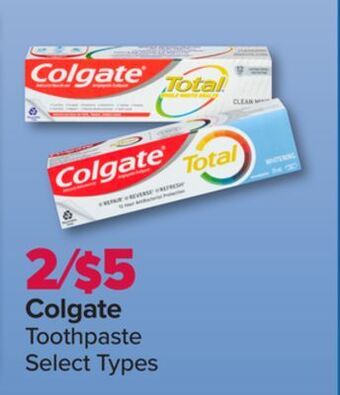 PharmaChoice Colgate toothpaste offer