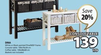 JYSK Dina console table offer