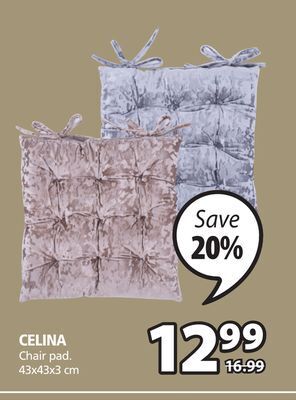 JYSK Celina chair pad offer