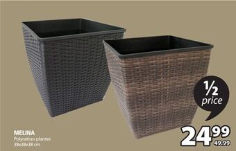 JYSK Melina polyrattan planter offer