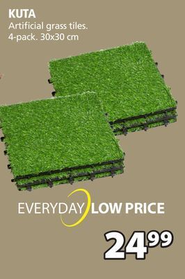 JYSK Kuta artificial grass tiles. offer