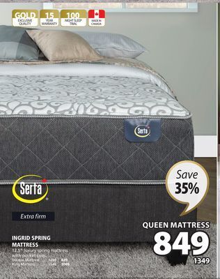 JYSK Serta ingrid spring mattress offer