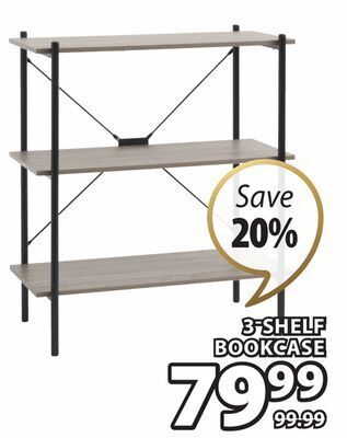 JYSK Vandborg 3-shelf bookcase offer