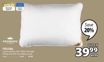 JYSK Fjelldal luxury pillow offer