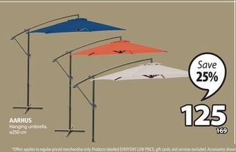 JYSK Aarhus hanging umbrella offer