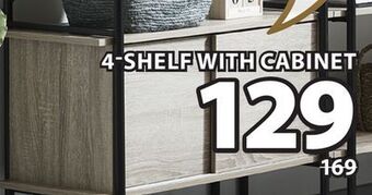 JYSK Vandborg 4-shelf with cabinet offer