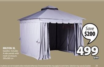 JYSK Milton xl gazebo offer