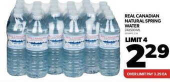Real Canadian Superstore REAL CANADIAN NATURAL SPRING WATER 24X500 ML offer
