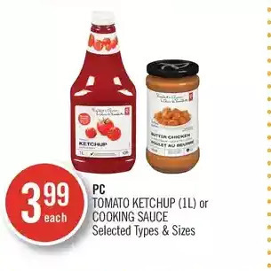 Shoppers Drug Mart Pc tomato ketchup or cooking sauce offer