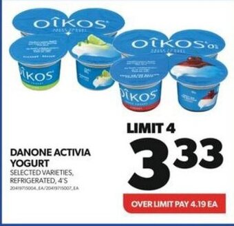 Real Canadian Superstore DANONE ACTIVIA YOGURT offer