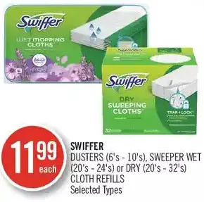 Shoppers Drug Mart Swiffer dusters, sweeper wet or dry cloth refills offer