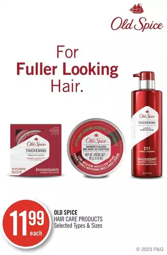 Shoppers Drug Mart Old spice hair care products offer