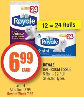 Shoppers Drug Mart Royale bathroom tissue offer