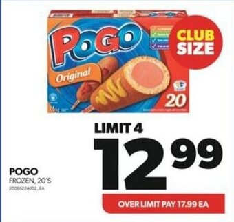 Real Canadian Superstore POGO FROZEN, 20'S offer