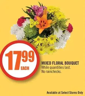Shoppers Drug Mart Mixed floral bouquet offer