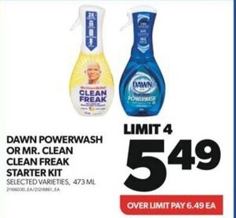 Real Canadian Superstore DAWN POWERWASH OR MR. CLEAN CLEAN FREAK STARTER KIT SELECTED VARIETIES, 473 ML offer