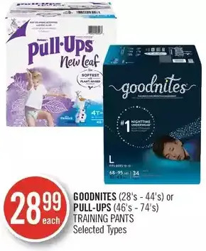Shoppers Drug Mart Goodnites or pull-ups training pants offer