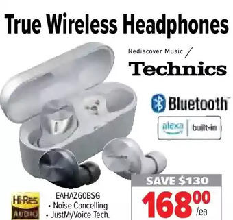 2001 Audio Video Technics true wireless headphones offer