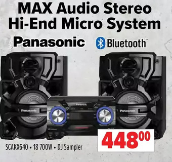 2001 Audio Video Panasonic max audio stereo hi-end micro system offer