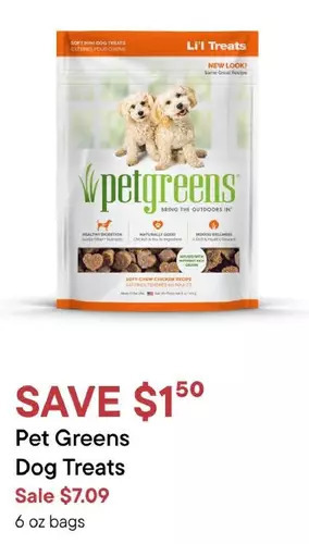Petvalu Pet greens dog treats offer