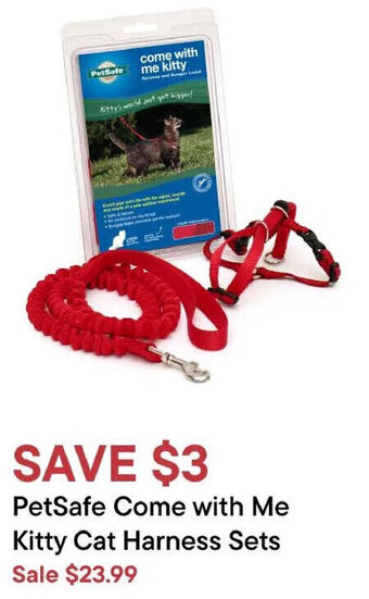 Petvalu PetSafe Come with Me Kitty Cat Harness Sets offer