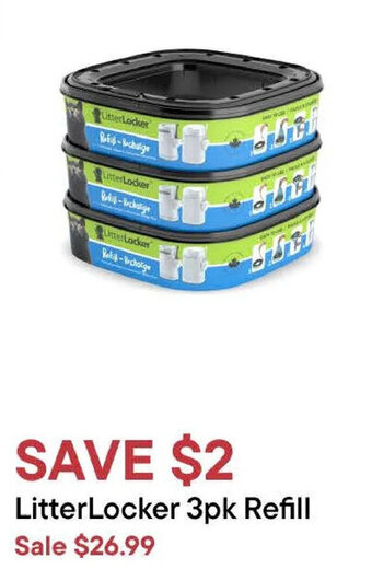 Petvalu LitterLocker 3pk Refill offer