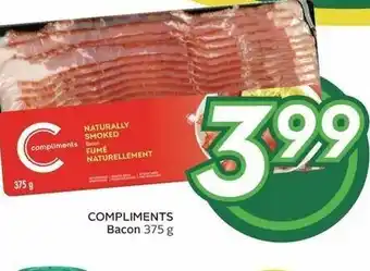 Sobeys COMPLIMENTS Bacon 375 g offer