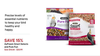 Petvalu ZuPreem Smart Selects and Pure Fun offer