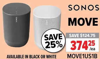 2001 Audio Video Sonos move offer