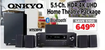 2001 Audio Video Onkyo 5.1-ch. hdr 4k uhd home theatre package offer