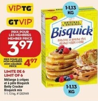 Giant Tiger Betty Crocker Bisquick mix 1-1.13 kg. offer