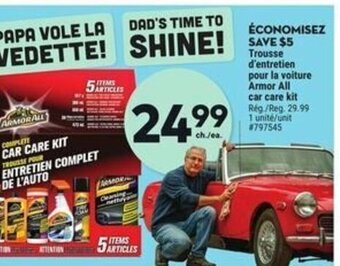 Giant Tiger Armor All car care kit offer
