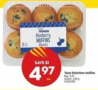 Giant Tiger Tasty Selections muffins Assort, 600 g offer