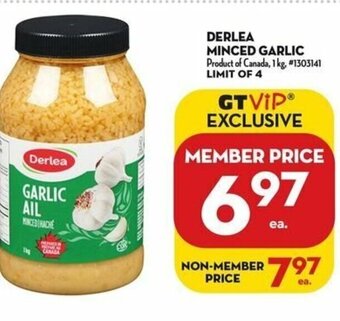 Giant Tiger DERLEA MINCED GARLIC 1 kg, offer