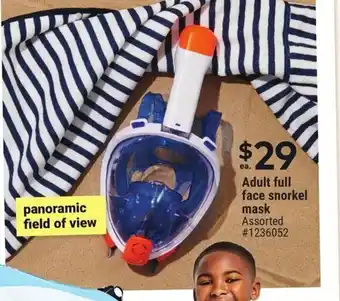Giant Tiger Adult full face snorkel mask Assorted offer