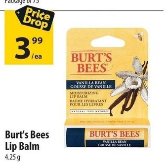 Co-op Burt's Bees Lip Balm 4.25g offer