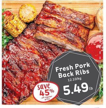 IGA Fresh Pork Back Ribs offer
