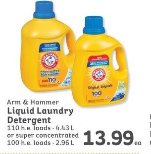 IGA Arm & Hammer Liquid Laundry Detergent offer