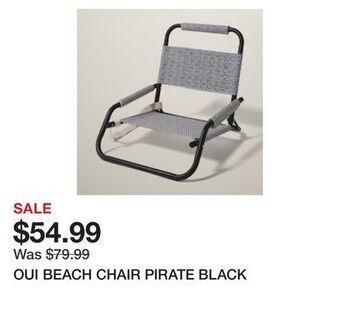 Chapters Indigo Oui beach chair pirate black offer
